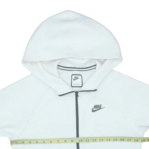 Nike Men's White Full Zip Hoodie Size S Regular Fit - Image 2
