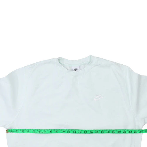 Nike Men's White L Pullover Crew Neck Sweatshirt Fleece - Image 2