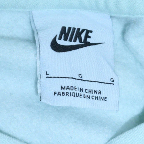 Nike Men's White L Pullover Crew Neck Sweatshirt Fleece - Image 5