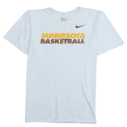 Nike Men's White Minnesota Basketball Graphic T-Shirt Size M