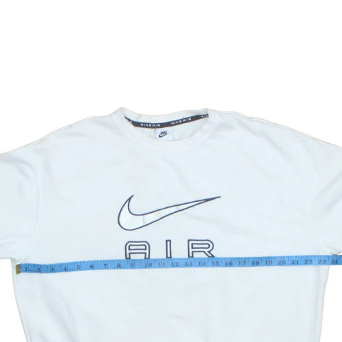 Nike Men's White Pullover Crew Neck Air Logo Sweatshirt Size S - Image 2