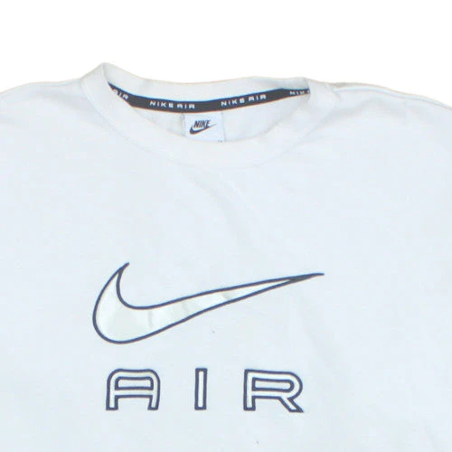 Nike Men's White Pullover Crew Neck Air Logo Sweatshirt Size S - Image 8