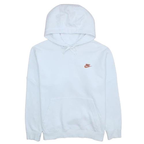 Nike Men's White Pullover Hoodie L Fleece Sportswear