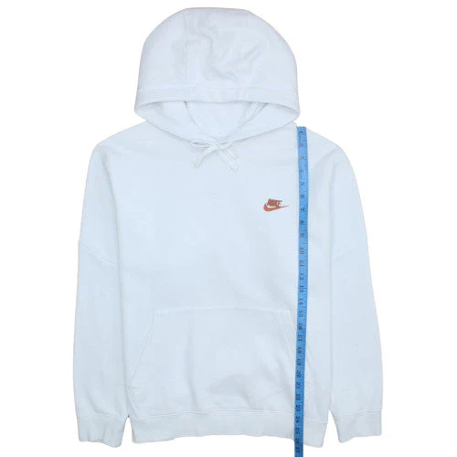 Nike Men's White Pullover Hoodie L Fleece Sportswear - Image 3