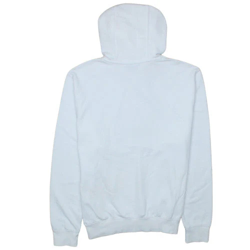 Nike Men's White Pullover Hoodie M Logo Sports Fleece - Image 4