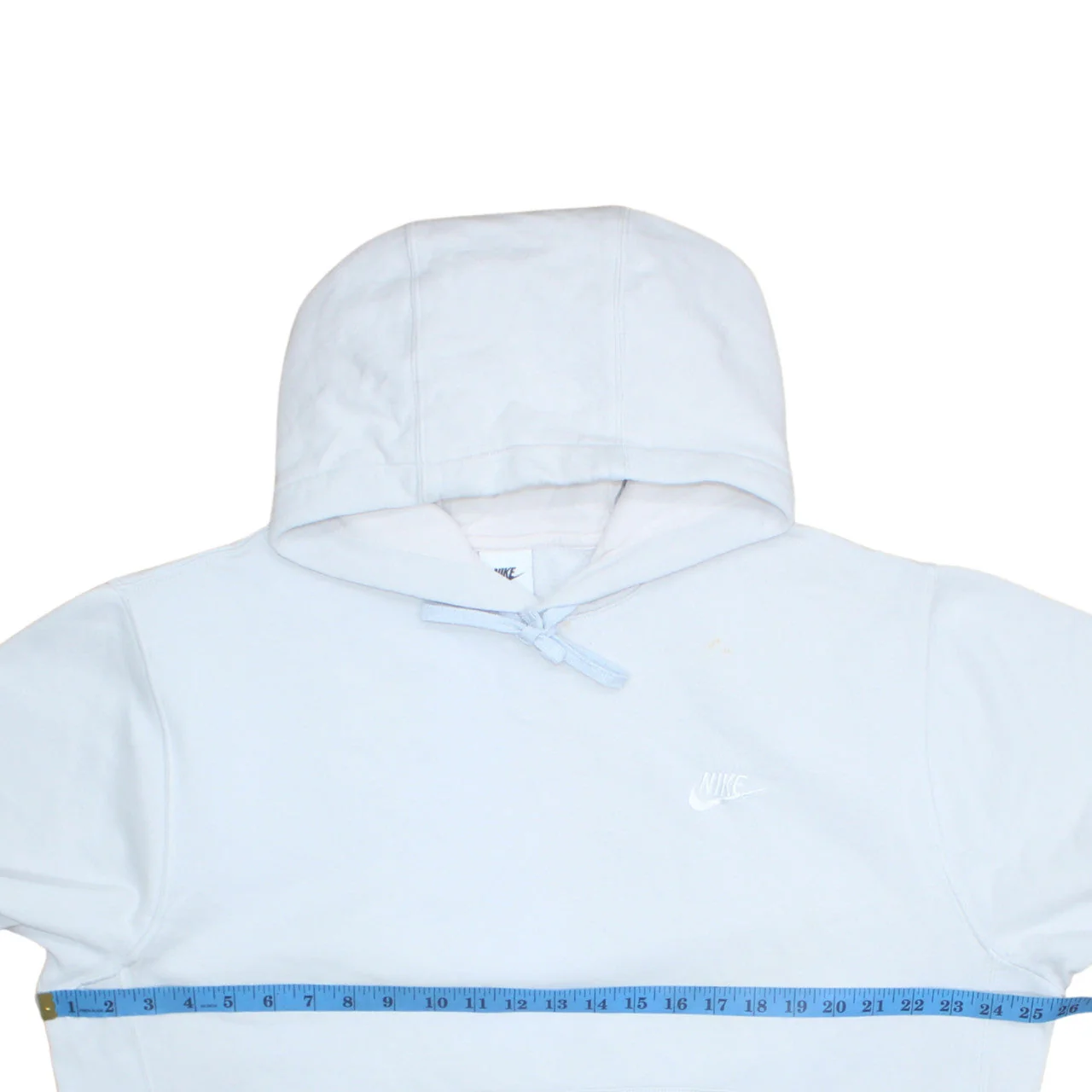 Nike Men's White Pullover Hoodie Size L Fleece Sweatshirt - Image 2