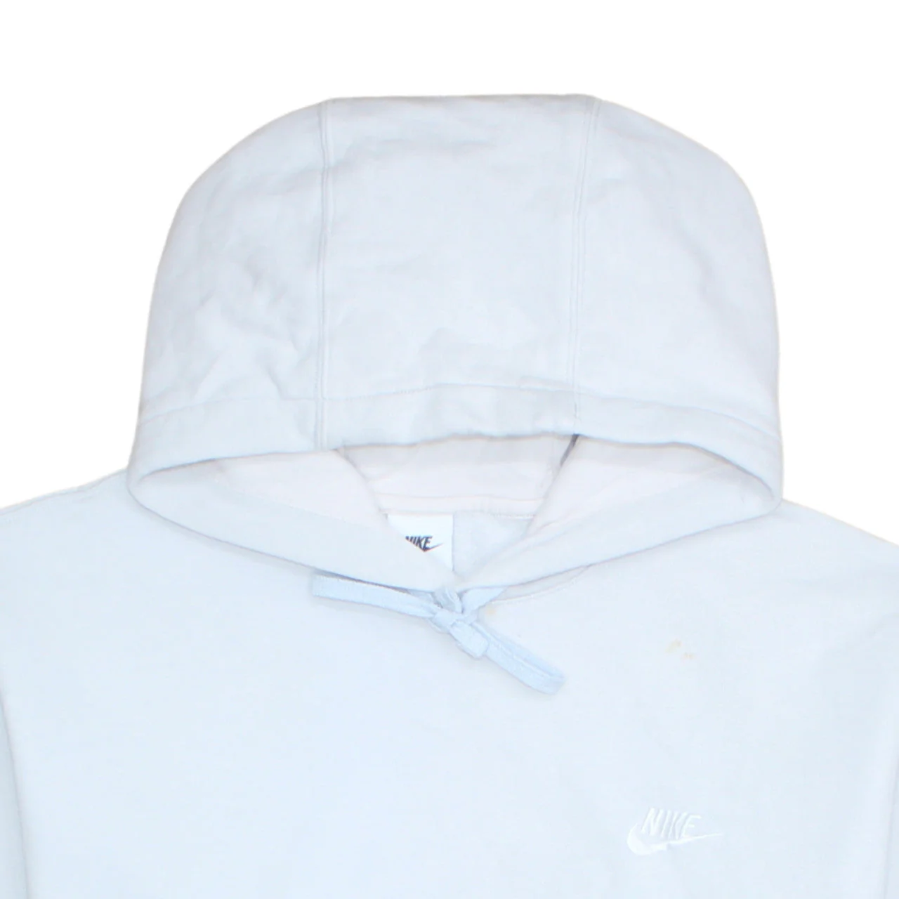 Nike Men's White Pullover Hoodie Size L Fleece Sweatshirt - Image 8