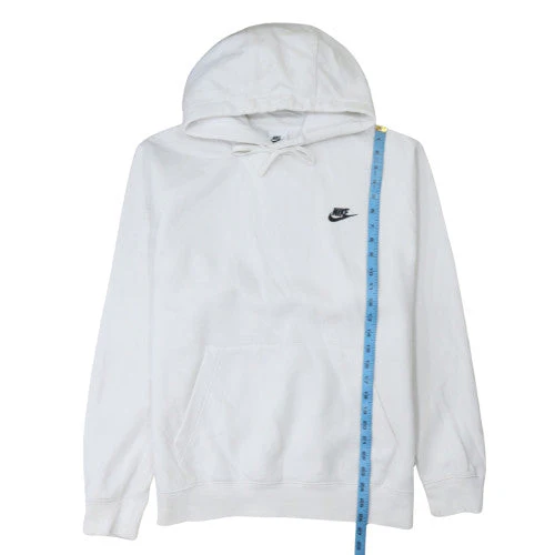 Nike Men's White Pullover Hoodie Size L Regular Fit Sportswear - Image 2