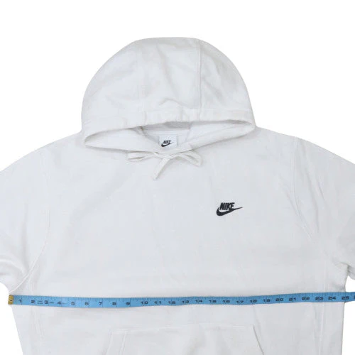 Nike Men's White Pullover Hoodie Size L Regular Fit Sportswear - Image 3