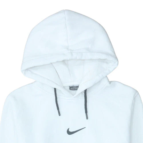 Nike Men's White Pullover Hoodie Size M Fleece Sportswear - Image 7