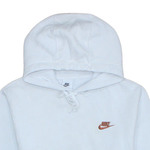 Nike Men's White Pullover Hoodie Small Fleece Sports Logo Sweatshirt - Image 8