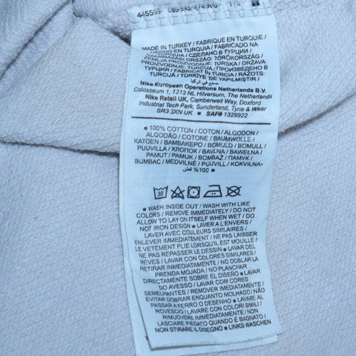 Nike Men's White Pullover Hoodie Small Regular Fit Cotton - Image 6