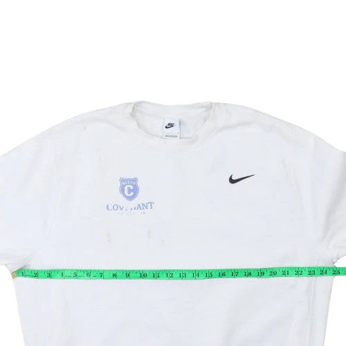 Nike Men's White Pullover Sweatshirt L Sports College Logo - Image 3