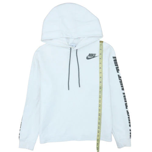 Nike Men's White S Pullover Hoodie with Logo Sleeve Print - Image 2