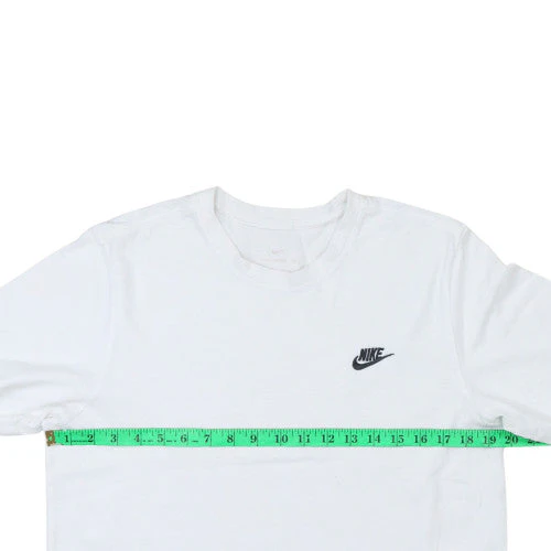 Nike Men's White Short Sleeve Crew Neck Cotton T-Shirt Size M - Image 2