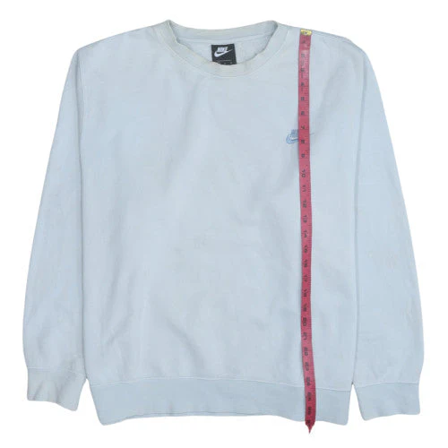Nike Men's White XL Pullover Fleece Sweatshirt Crew Neck - Image 3
