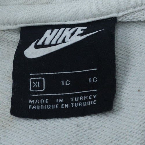 Nike Men's White XL Pullover Hoodie with Logo Graphic Print - Image 6