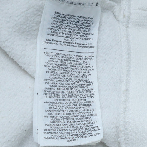 Nike Mens White XXL Pullover Hoodie with Logo Graphic Print - Image 6