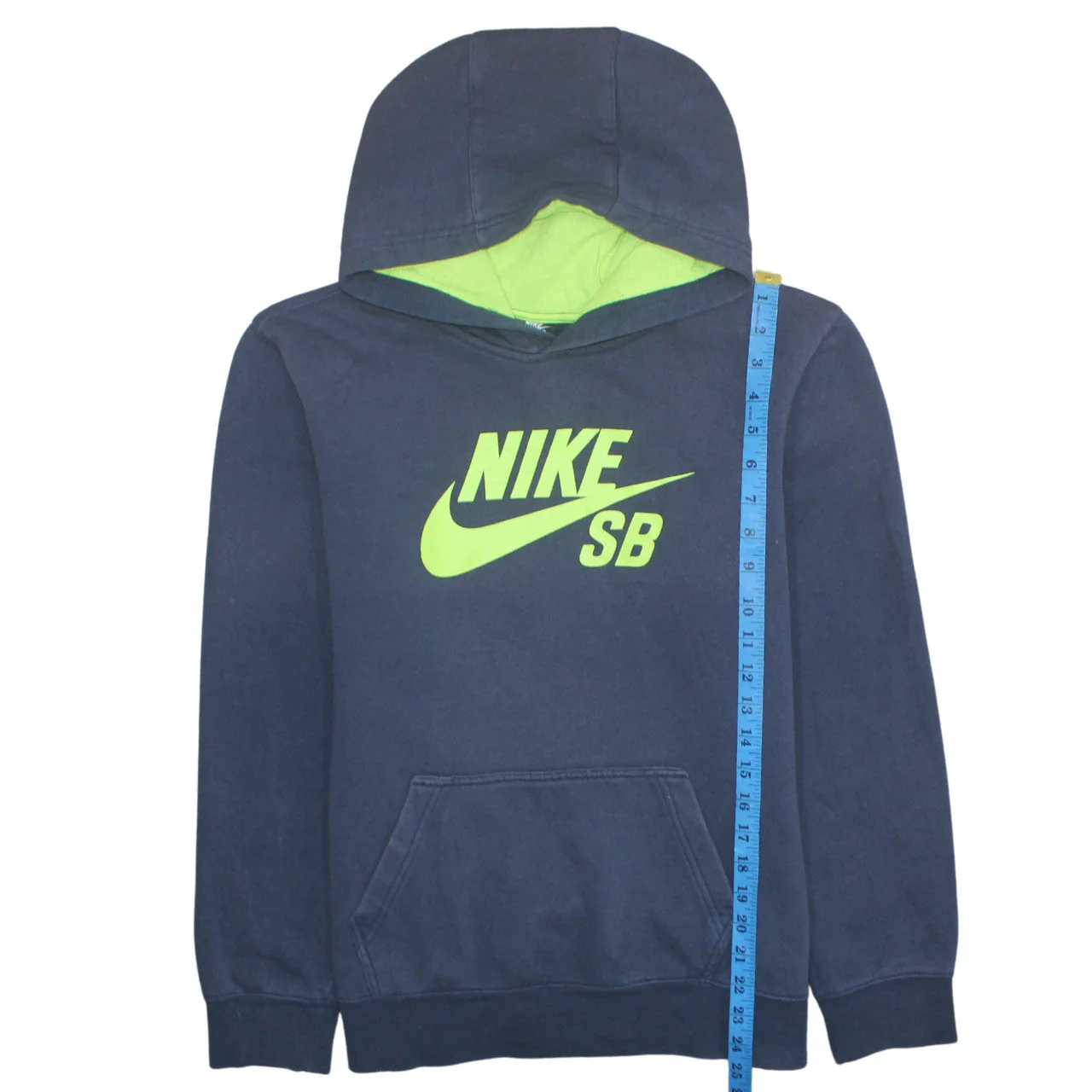 Nike SB Boys Navy Blue Hoodie XL 13-15 Years Pullover Fleece Sweatshirt - Image 2