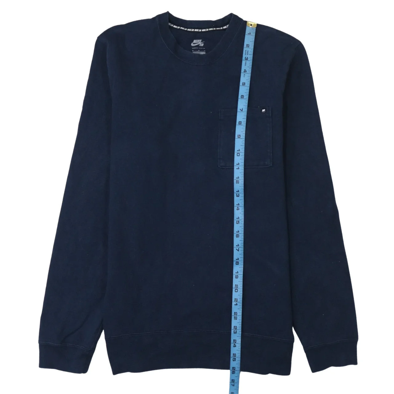 Nike SB Men’s Blue Cotton Crew Neck Pullover Sweatshirt M - Image 3