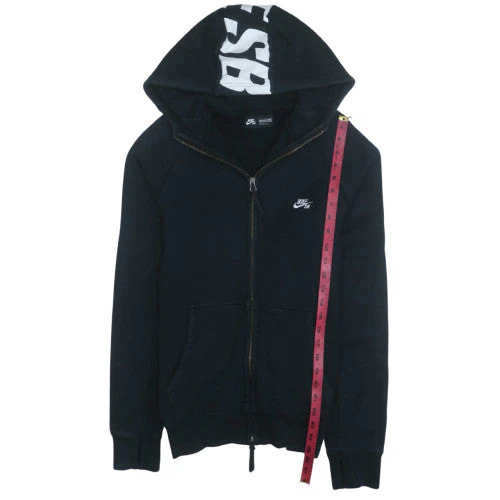 Nike SB Men's Black Full Zip Hoodie M Regular Fit Skate Style - Image 3