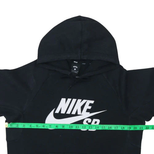 Nike SB Men's Black Pullover Hoodie Small Logo Fleece Sweatshirt - Image 3