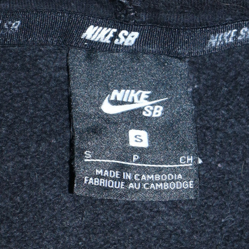 Nike SB Men's Black Pullover Hoodie Small Logo Fleece Sweatshirt - Image 5