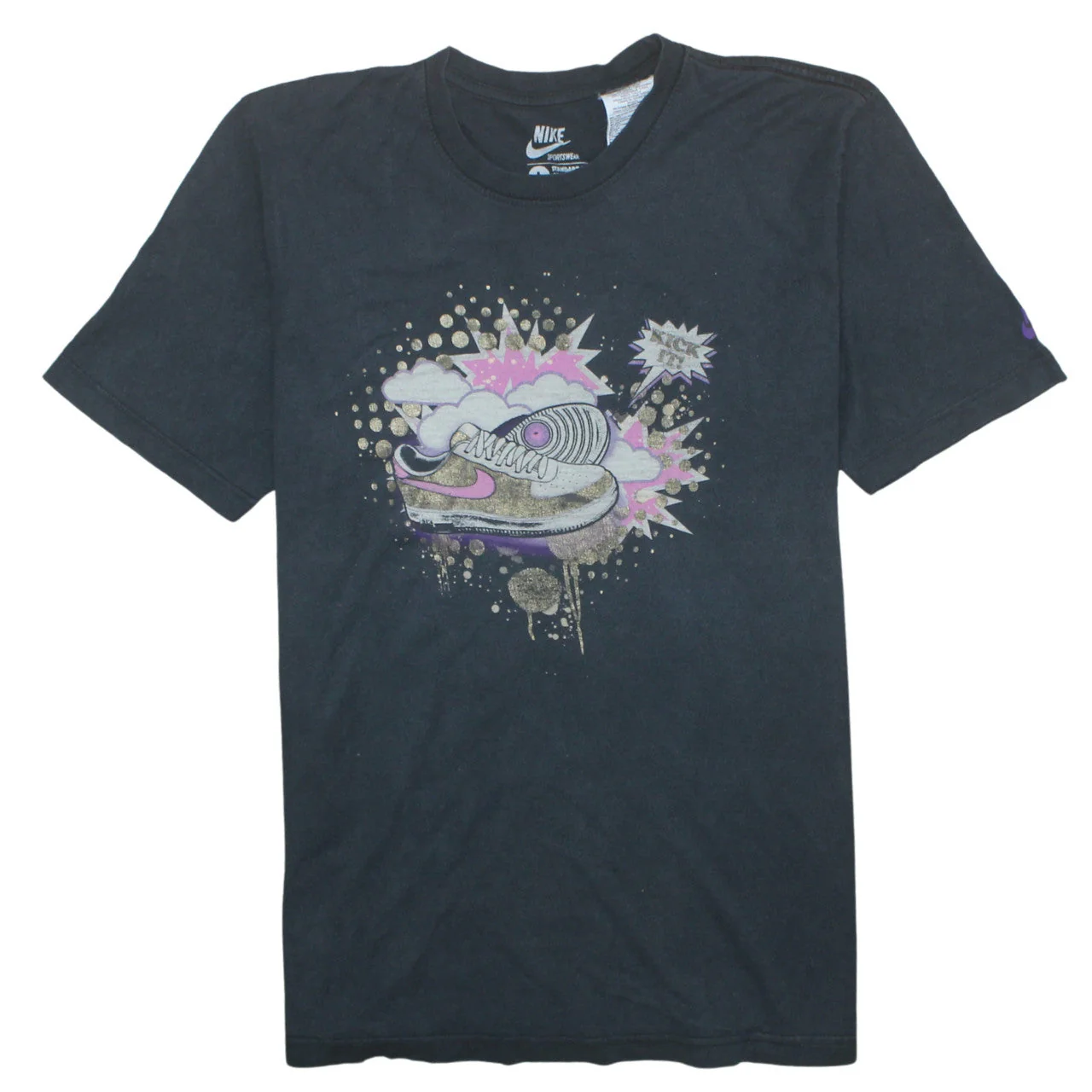 Nike Sportswear Men's Black Graphic Print T-Shirt Size L