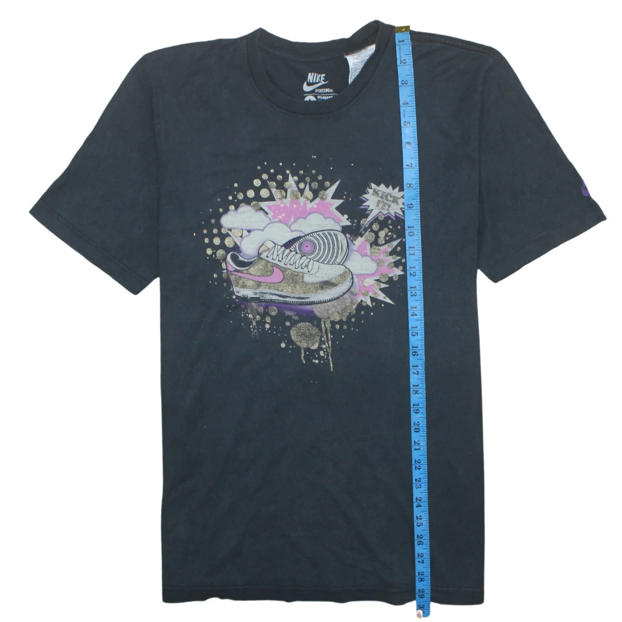 Nike Sportswear Men's Black Graphic Print T-Shirt Size L - Image 2