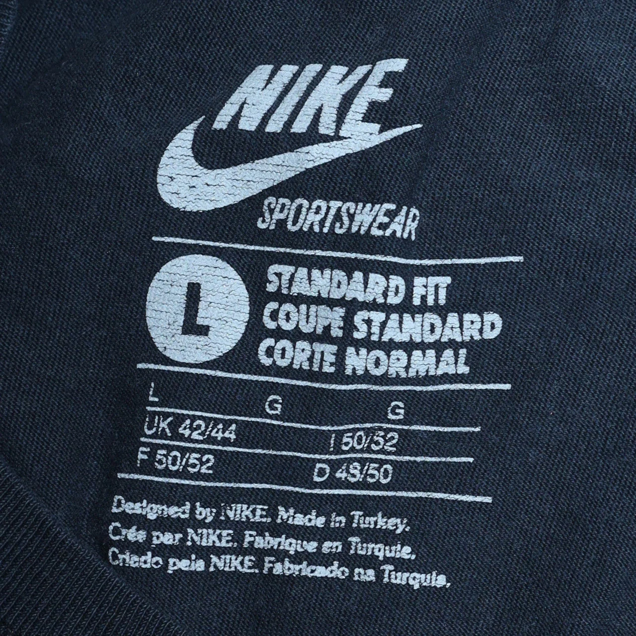 Nike Sportswear Men's Black Graphic Print T-Shirt Size L - Image 5