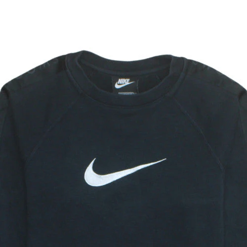 Nike Teens Black Classic Crew Neck Long Sleeve Sweatshirt - Image 8