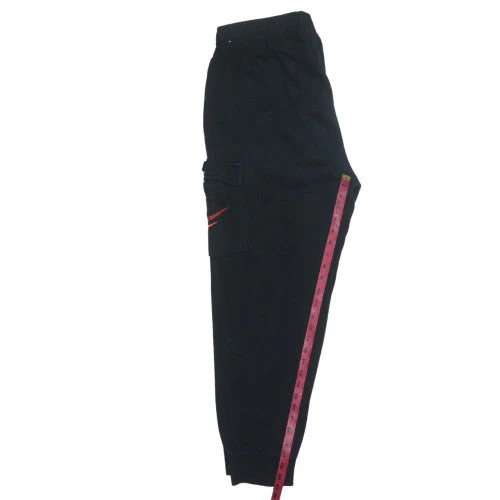 Nike Teens Black Fleece Jogger Activewear Trousers L - Image 2