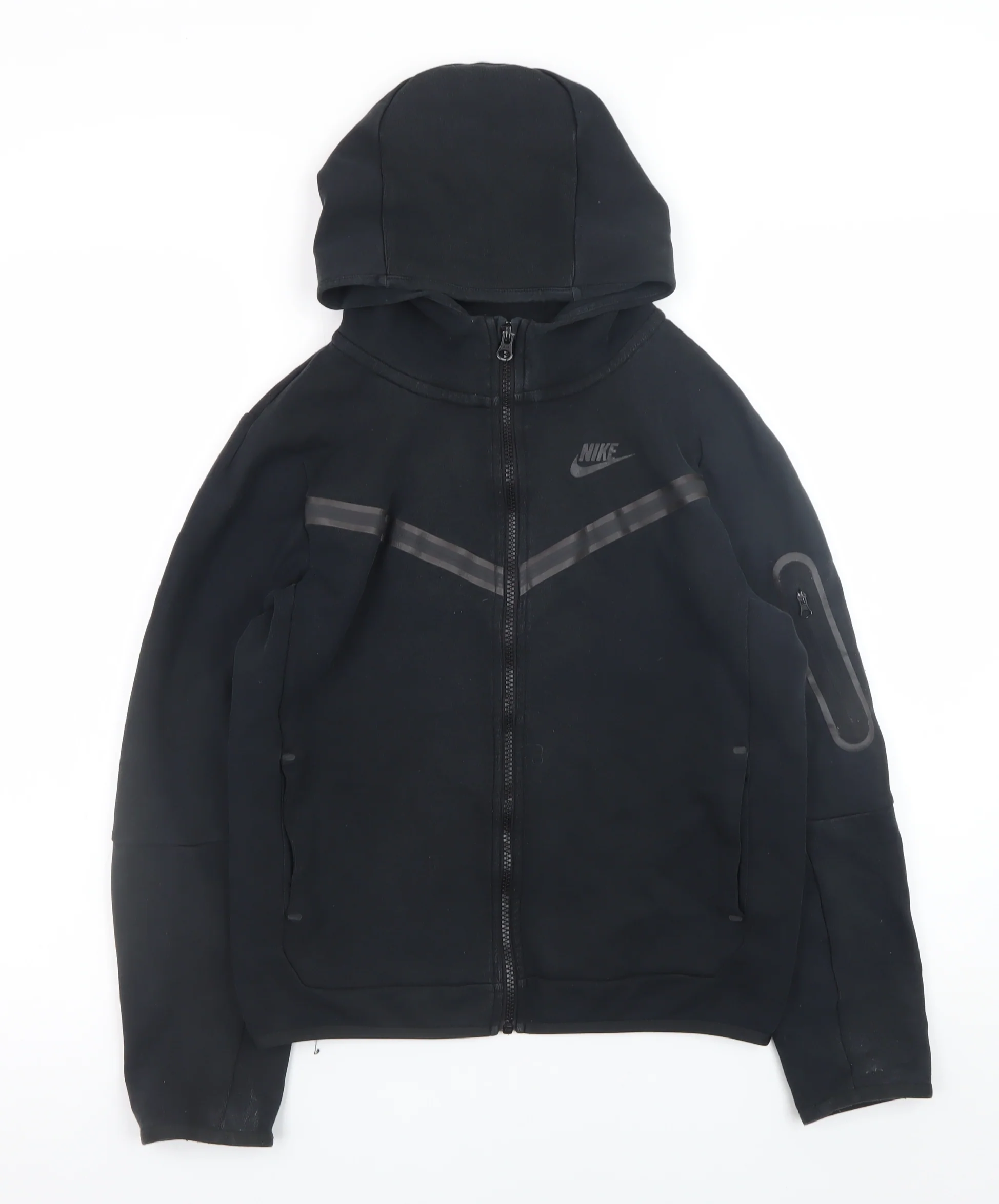 Nike Teens Black Full Zip Hoodie L Fleece Sportswear