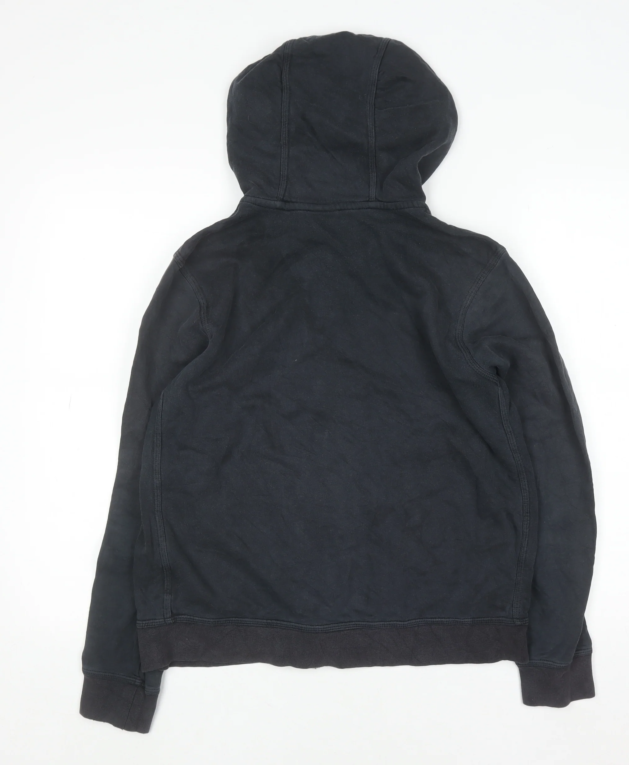 Nike Teens Black Full Zip Hoodie XL 13–15yrs Cotton Blend Fleece - Image 3