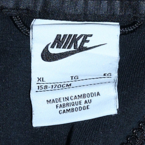 Nike Teens Black Full Zip Hoodie XL Fleece Sportswear - Image 5