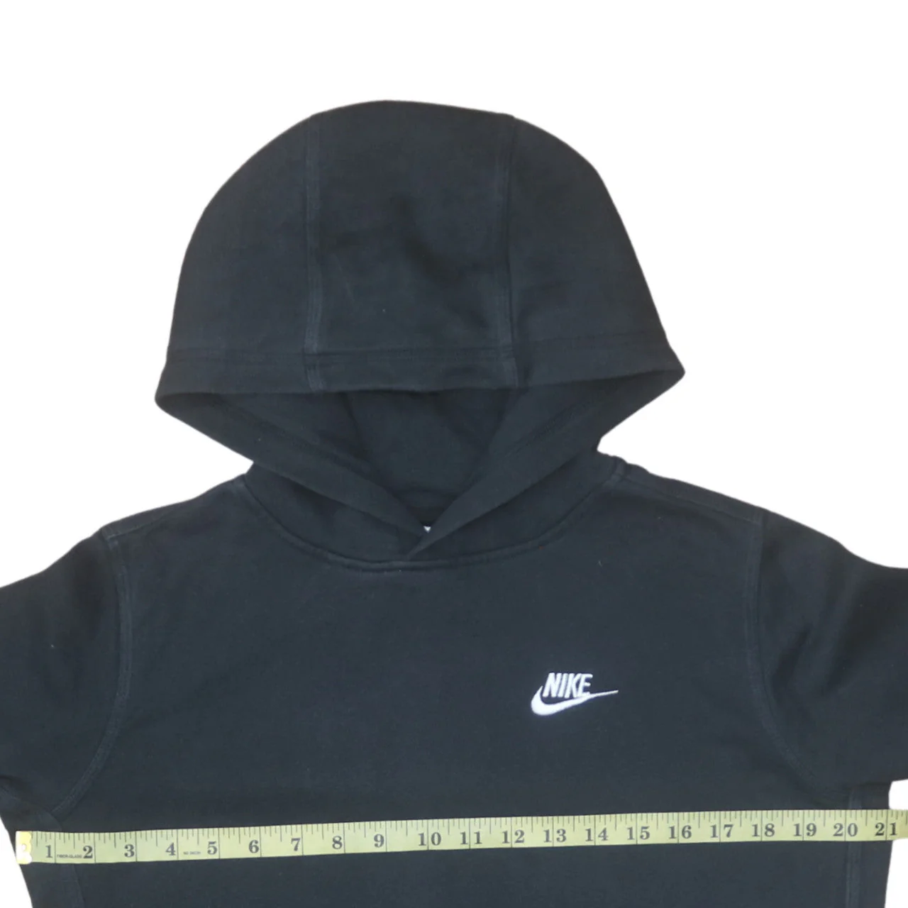 Nike Teens Black Pullover Hoodie XL Fleece Logo Hooded Sweatshirt - Image 2