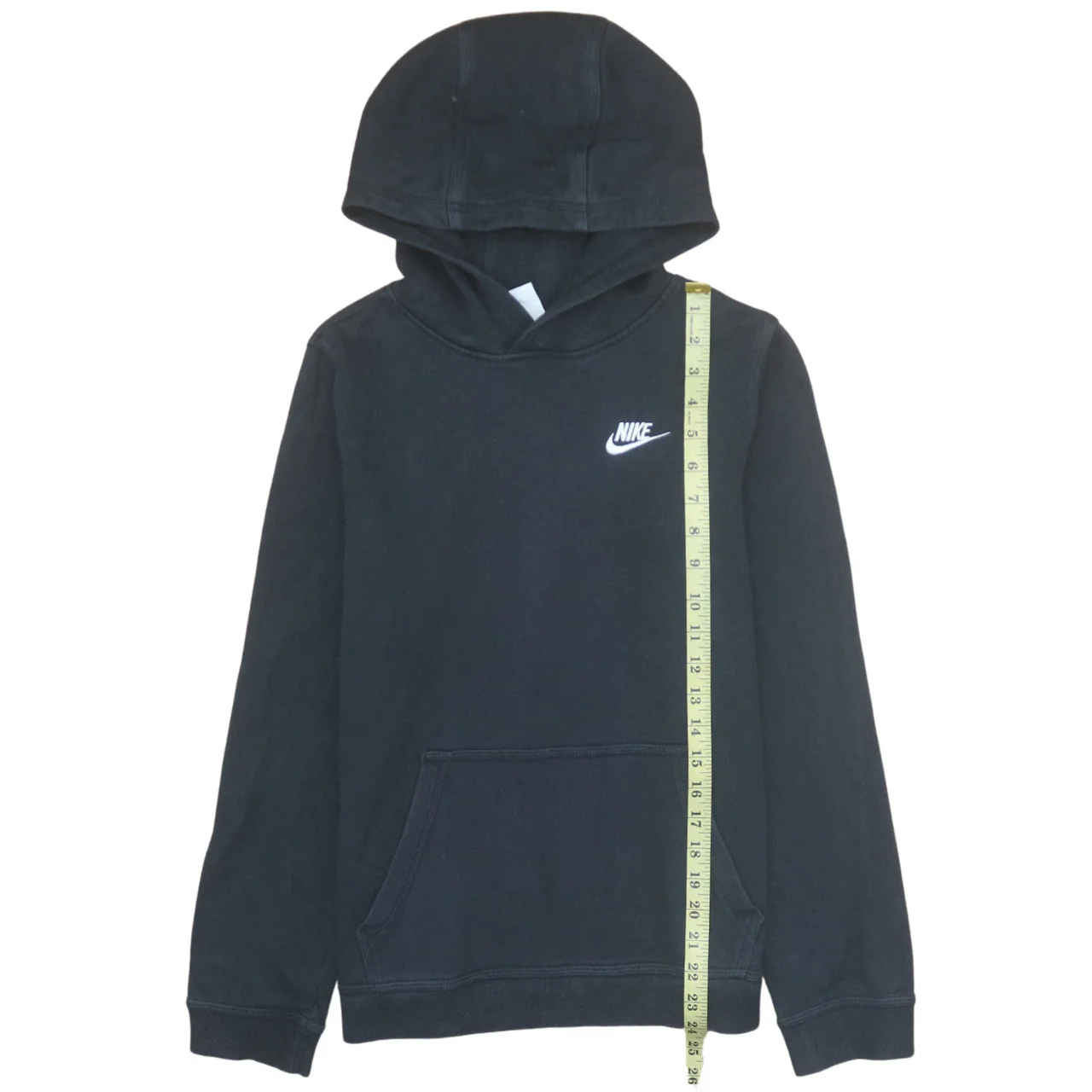 Nike Teens Black Pullover Hoodie XL Fleece Logo Sportswear - Image 2