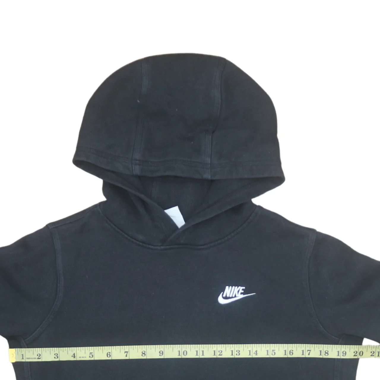 Nike Teens Black Pullover Hoodie XL Fleece Logo Sportswear - Image 3