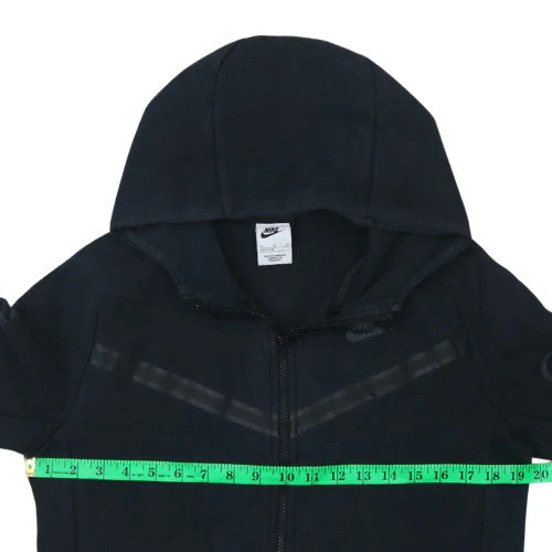 Nike Teens Black XL Full Zip Fleece Hoodie Sweatshirt - Image 3