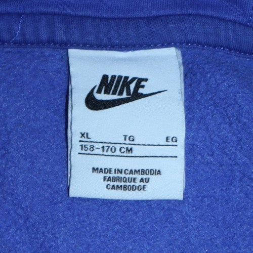 Nike Teens Blue XL Pullover Hoodie Fleece Sportswear - Image 5