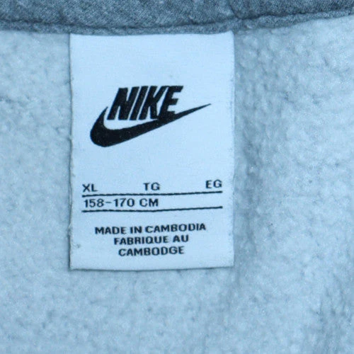 Nike Teens Grey Full Zip Fleece Hoodie XL Regular Fit - Image 6