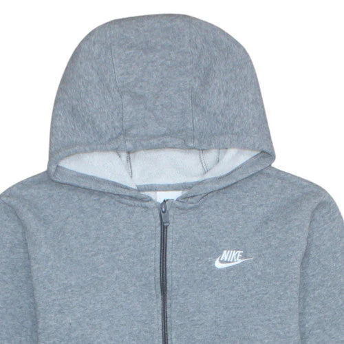 Nike Teens Grey Full Zip Fleece Hoodie XL Regular Fit - Image 7