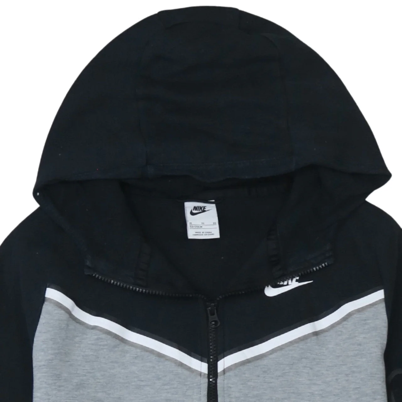 Nike Teens Grey Full Zip Hoodie XL Regular Fit Sportswear - Image 7