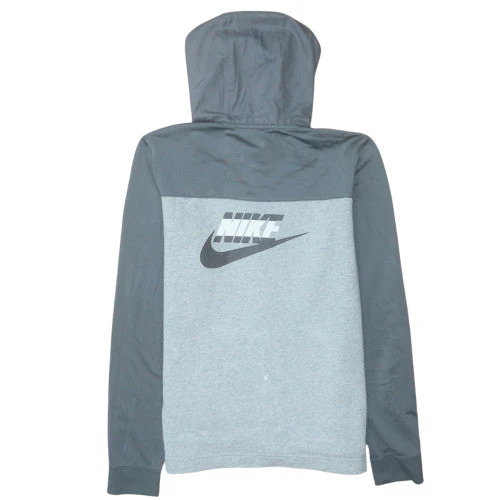 Nike Teens Grey Full Zip Hoodie XL Sportswear Fleece - Image 4