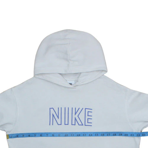 Nike Teens White Pullover Hoodie XL Fleece Graphic Sportswear - Image 3