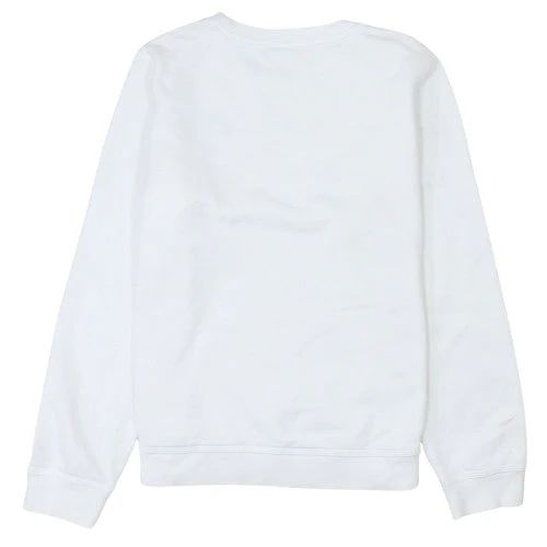 Nike Teens White Pullover Sweatshirt XL Crew Neck Fleece Sports Logo - Image 4