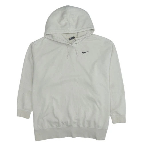 Nike Women Beige Pullover Hoodie 3XL Cotton Blend Casual