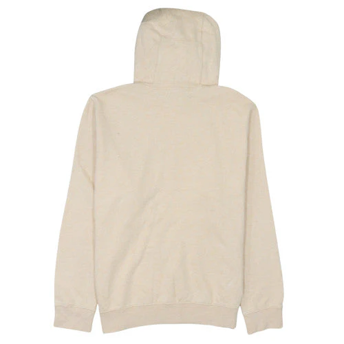 Nike Women Beige Pullover Hoodie L Cotton Blend Logo Hooded Sweatshirt - Image 4