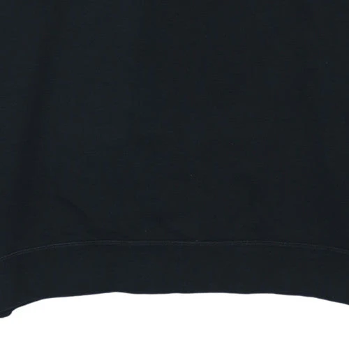 Nike Women Black Crew Neck Pullover Sweatshirt L Cotton Blend Logo - Image 7
