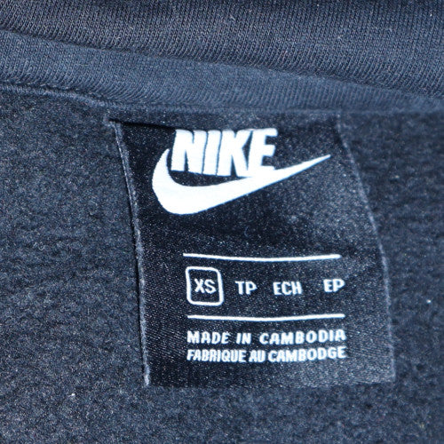 Nike Women Black Gold Logo Pullover Hoodie XS - Image 5